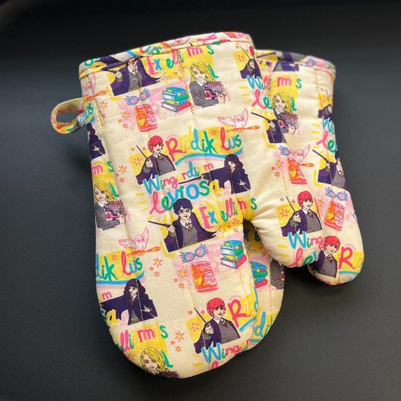 Handmade Other - Harry Potter spells handmade Oven Mitts
